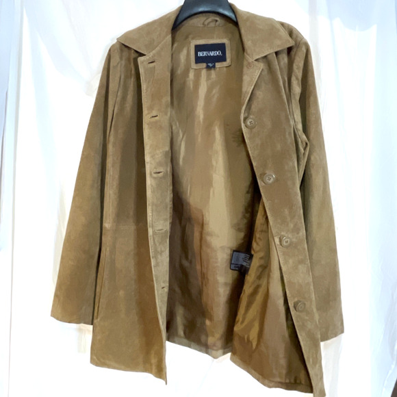VTG BERNARDO Suede Leather Blazer Jacket Women’s Size M Hippie Boho Western 90s - Picture 10 of 14